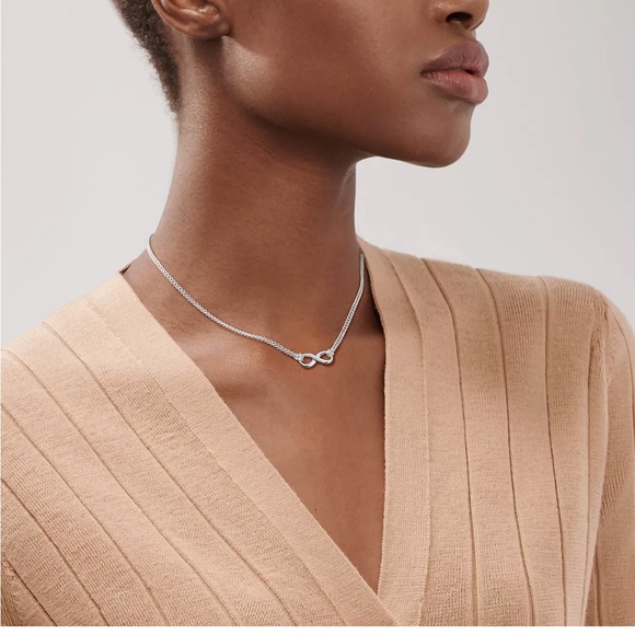 Tiffany & Co. Silver Infinity Pendant Necklace - Picture 3 of 9